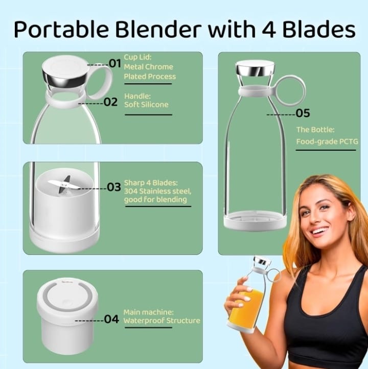 Mini portable blender