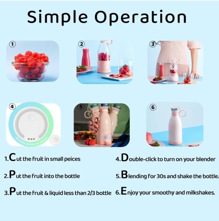 Mini portable blender